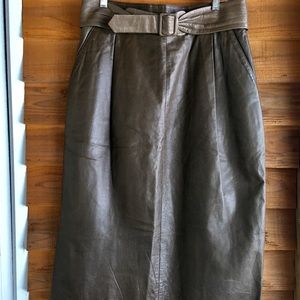 Vintage Leather Skirt